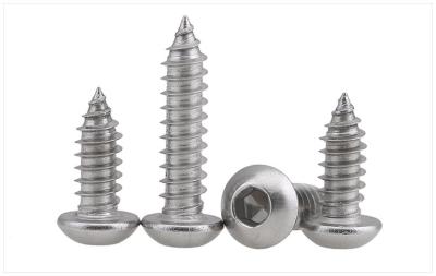 Round Head Socket Drive Pointed Screws Pan Head Hex Drive Self Tapping Screws