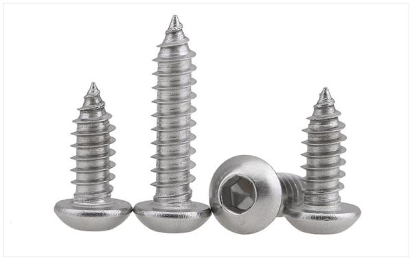 Round Head Socket Drive Pointed Screws Pan Head Hex Drive Self Tapping Screws