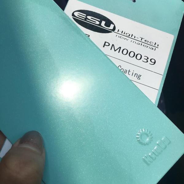 Пальто порошка Macaroon текстура голубого электростатического металлического худ