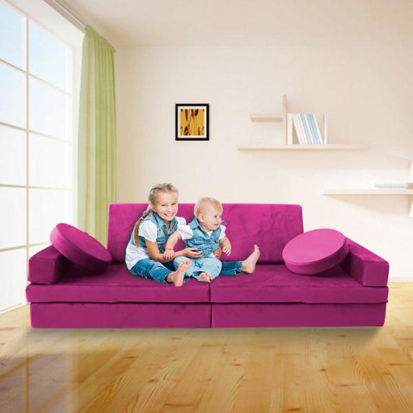 Подгонянная неуничтожаемая игрушка 10pcs пенится модульная софа Playscape