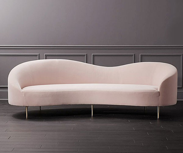 Apartamento seccional del chalet de Sofa Nordic Modern For Hotel de la sala de estar de la base del oro