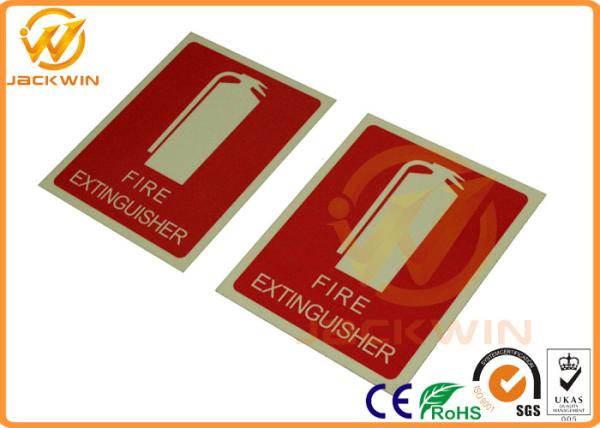 Aluminum / PP Highway Traffic Signs High Reflective Fire Extinguisher for Warning