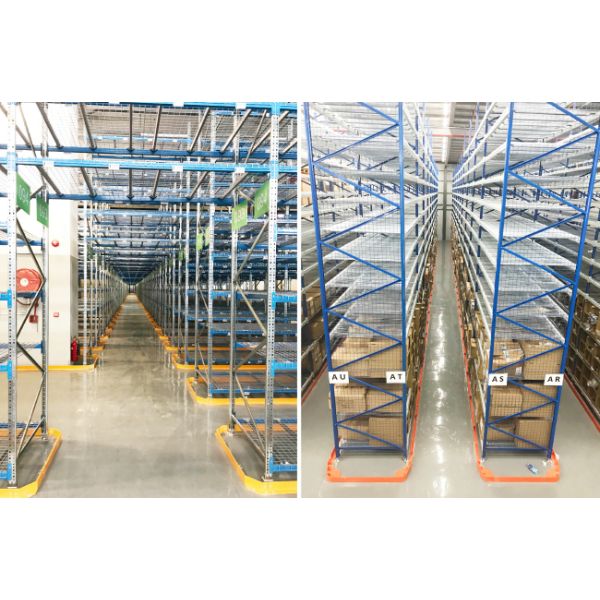 VNA Rack Very Narrow Aisle Heavy Duty Rack VNA Pallet Racking Warehouse Storage Rack with three way forklift