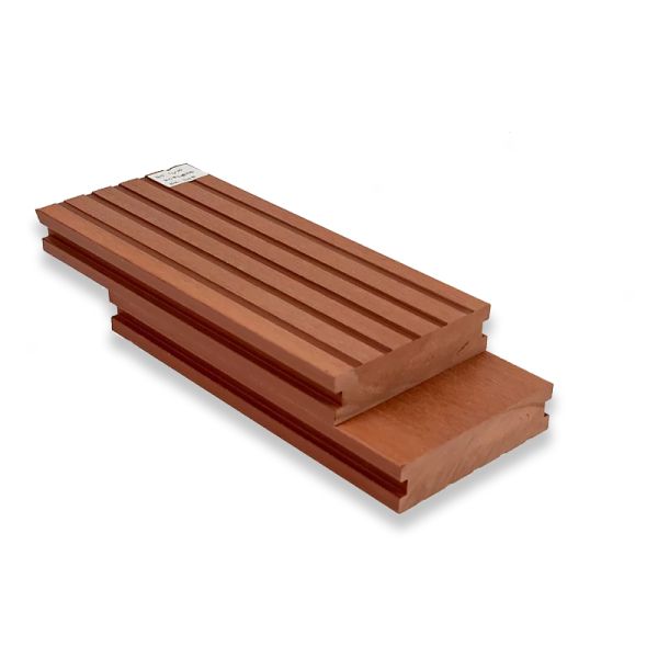 Double Sided WPC Decking 140x30mm Grooved Anti Slip Composite Outdoor Flooring Spa