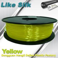 Le jaune colore le composé de polymère de filament de l'imprimante 3D (comme la soie) filament de 1.75mm/de 3.0mm
