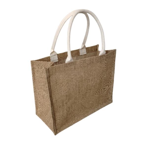 Promotion Reusable Embroidery Natural Jute Bags For Shopping