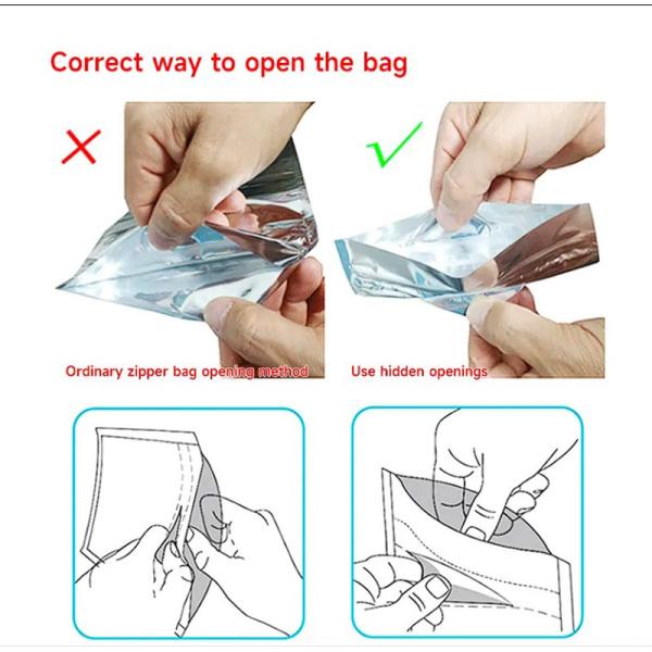 Child Resistant Standing Pouch Flat Bottom Manufacturer Customizable Composite Barrier For Household Products