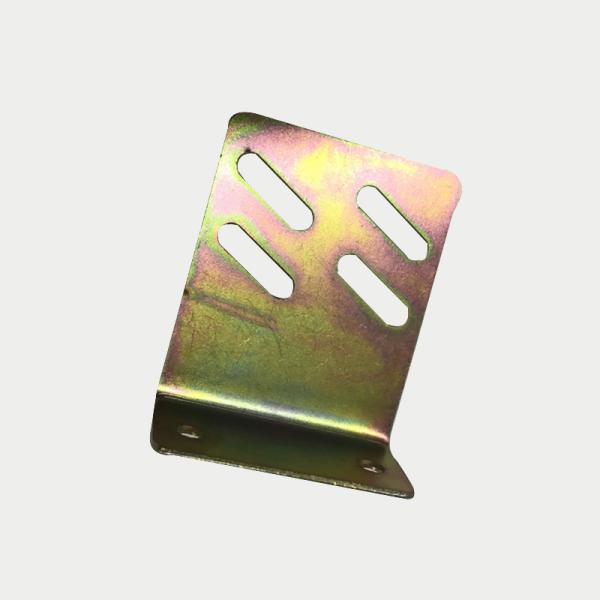 High Precision Metal Stamping Bracket With Yellow Zinc Plating Surface