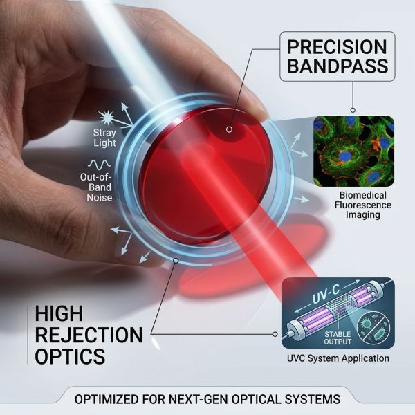 High Precision 0.9mm Uvc 1/4 Lambda Glass Optical Filters Photo 5mm To 200mm Chromatic Optical Glass Filters
