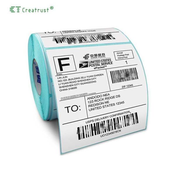 Logo Label Printing Custom Stickers Adhesive Pvc Packaging Labels  Printing for Shipping Thermal Label Waterproof Stickers