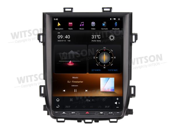 12.1 Écran Tesla Écran Android vertical Pour Toyota Alphard Série 20 Vellfire 2008-2015 Multimédia pour voiture Stéréo GPS Lecteur de jeu de voiture