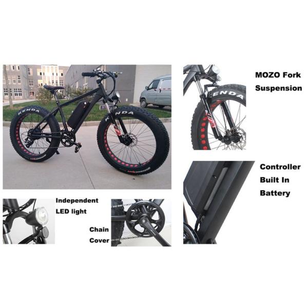 Geared Electric Fat Bike 48v 750w With Sinewave System , High Speed 35-40km/h