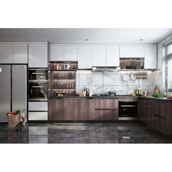 Luxury Design Home Furniture Kitchen Cabinet Lacquer Finish Wooden Cabinet