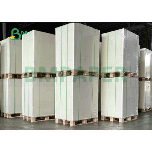 El doble revestido laminado echó a un lado la cartulina blanca 2m m 3m m para el libro de tapa dura