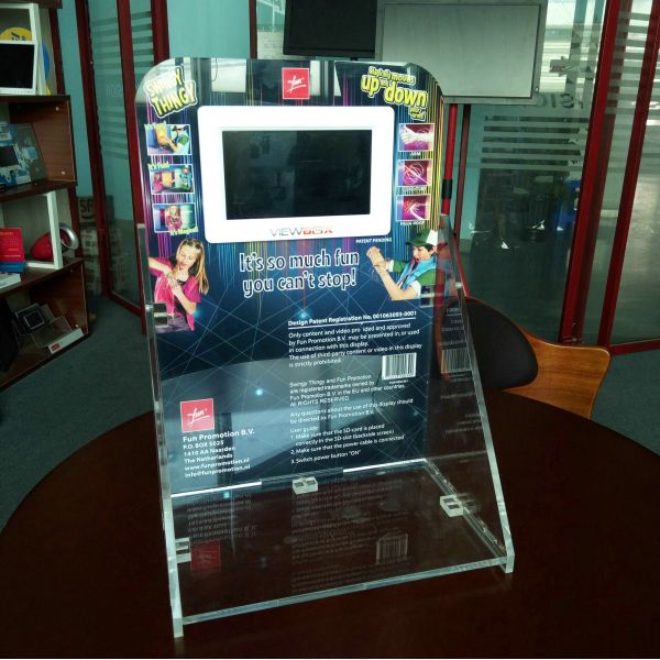 7 inch HD LCD acrylic counter display