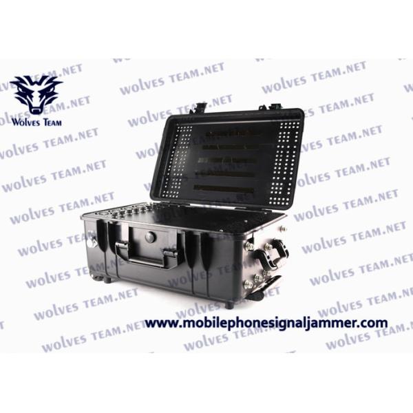 Portable Waterproof RF Signal Jammer Cell Phone Signal Vehicle Bomb Jammer With DDS Convoy Jamming System