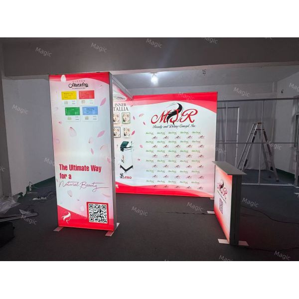 3x3m SEG Light Box Folding Trade Show Portable Backlit Booth Display