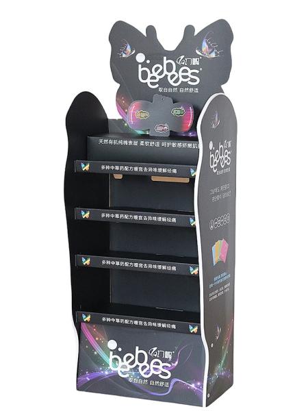 Honeycomb Board POP Cardboard Stand Display Structure Flat Packed Shipping Method
