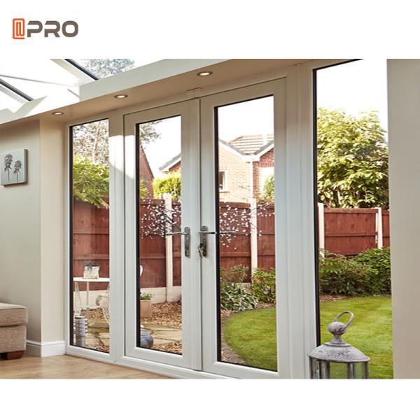 Anti Theft Exterior Aluminum Hinged Patio Door For Shower