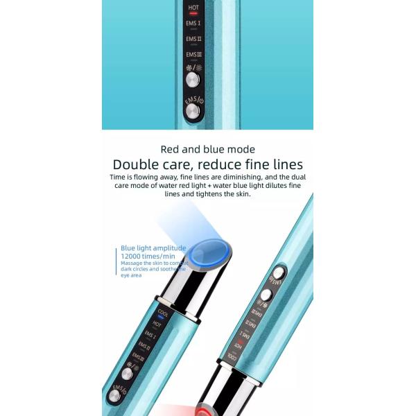 Ручка оборудования массажа глаза и массажа глаза к сумкам глаза сморщивает горячую вибромашину обжатия к темным глазам артефакта кругов