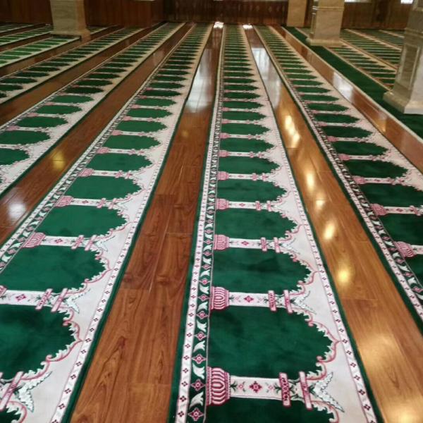 Machine Made Mosque Carpet Custom Rugs Prayer Mat Muslim Carpet with 5 Color Options