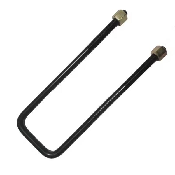 Color de electroplataje Clampada de tubería tipo U de zinc Clampada U de plomería Negro