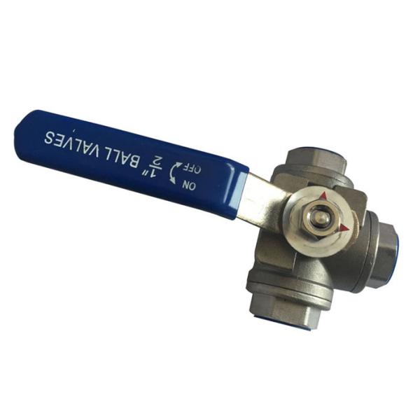 Female Way Ball Valve 304 And 316 And 316L Stainless Steel DIN / ANSI Standard