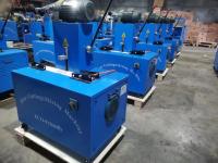Máquina de corte de mangueira elétrica com comando de botão para cortes suaves e precisos