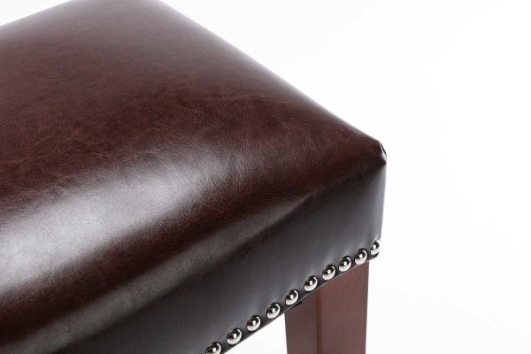 no back 66.5cm height kitchen Dining Chair Sets  2pcs Modern Leather Bar Stools