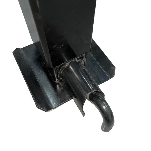 Тяжелый грузовик 12K Square Tube Drop Leg Trailer Jack Stands с боковым штифтом