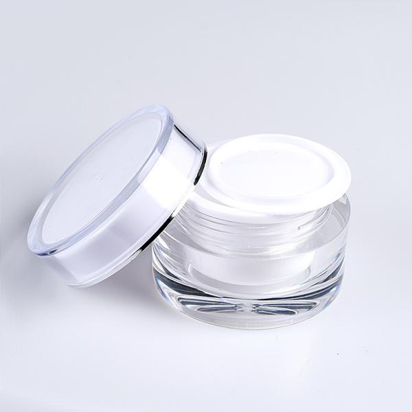 O cosmético plástico do frasco 50g do creme de cara do ODM do OEM range a impressão de tela de seda