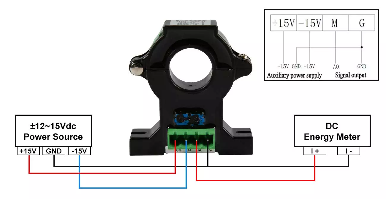 Acrel AHKC-EKB Датчик токового трансформатора зала effetto hall dc 4-20mA открытый цикл DC Hall эффекта датчик 800A