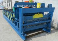La toiture onduleuse de fer couvrent faisant la machine pour metal l'équipement 8m/min - 12m/min de toiture