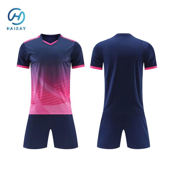 Ensemble de maillots de football Source Factory – Tailles jeunes et adultes, polyester à séchage rapide, impression du logo du club/de l'école