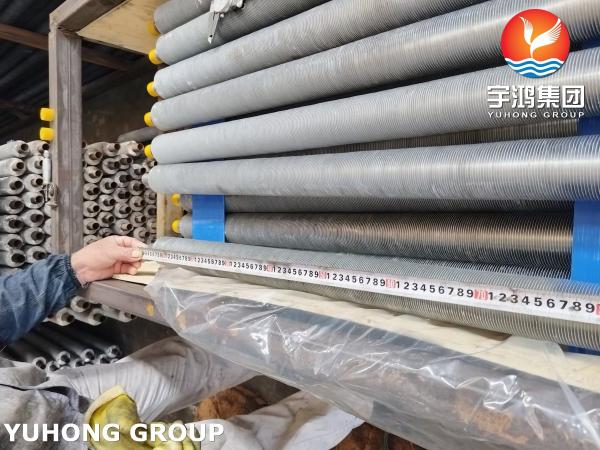 ASTM A249 TP304L L Type Finned Tube With AL1060 Fins For Waste Heat Recovery Units