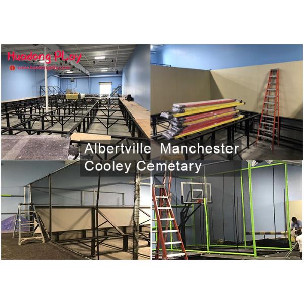 Multi - Function Indoor Trampoline Equipment Commercial 700 Sqm Eco - Friendly