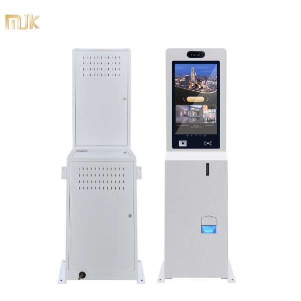 MJK 27 Inch Touch Screen 1920x1080 Resolution Self Service Payment Kiosk Cash Deposit Machine Currency Exchange Pay Bank SDK