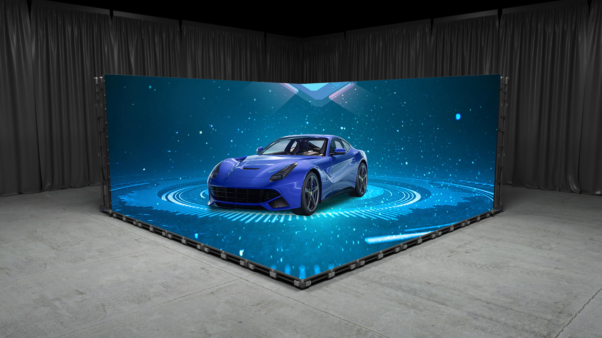 3C сертифицированный 3d иммерсивный светодиодный настенный дисплей Stage Vfx Vr Xr Studio