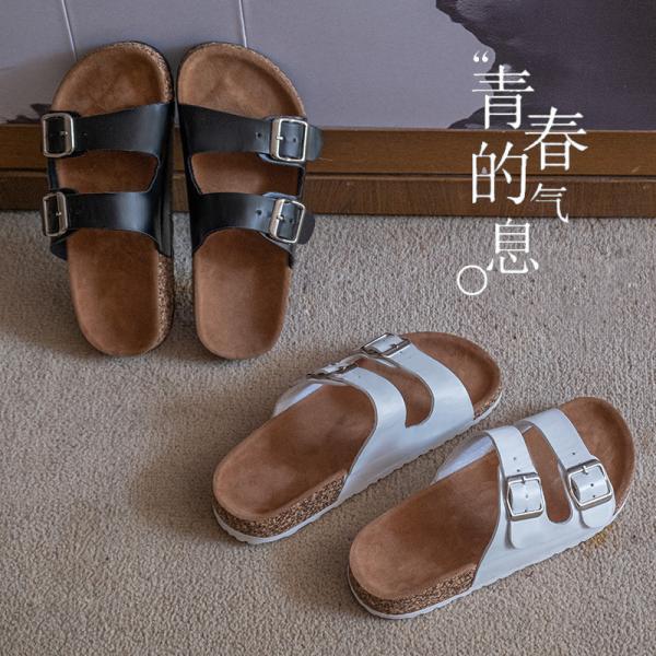 OEM Outdoor Soft Cork Women Sandals With PVC Sole