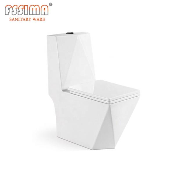 Wc 680x375x830mm cerâmicos brancos de Diamond Shape Conjoined Toilet