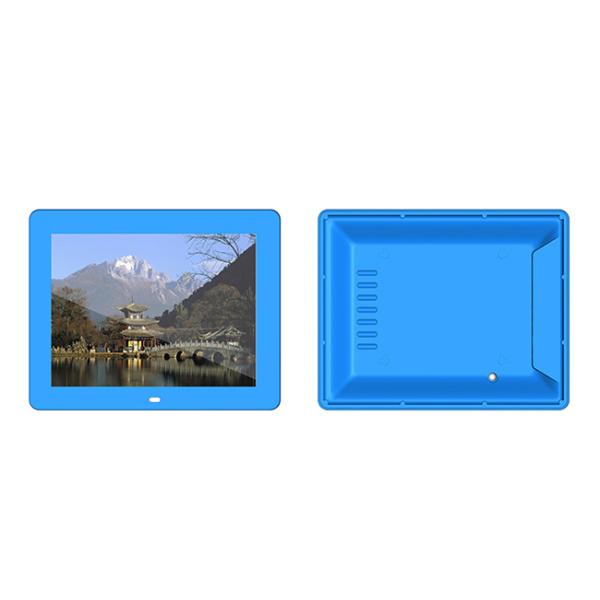 Customized Digital Metal Photo Frame and 12.1 Inch Size with SD Card Support