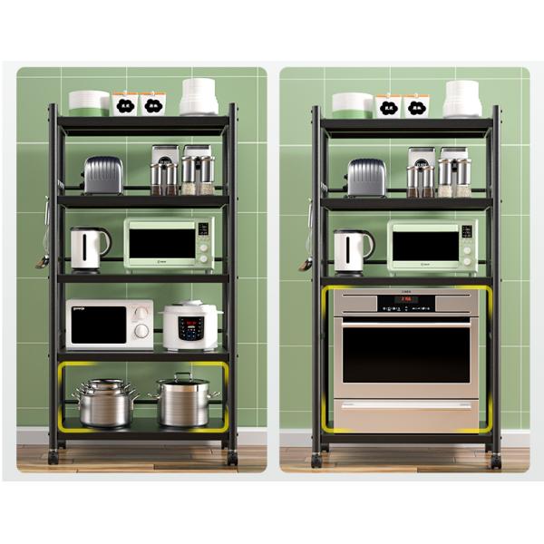 Five Tier Steel Kitchen Basket Rack