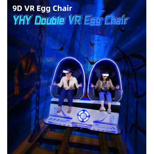Места на открытом воздухе стула яйца 9D VR взаимодействующие двойные для парка атракционов