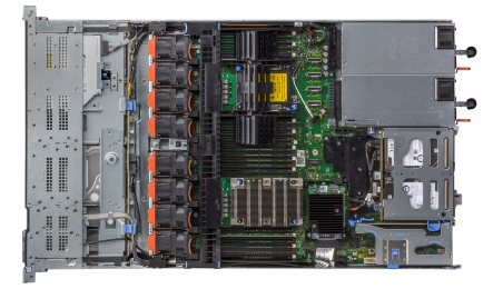 Сервер шкафа Dell EMC PowerEdge R640 1U сервера хранений гнезда DDR4 2