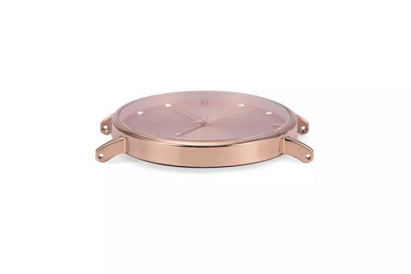 Simple Style Diamond Face Watch , Rose Gold Diamond Watch Womens Mesh Band