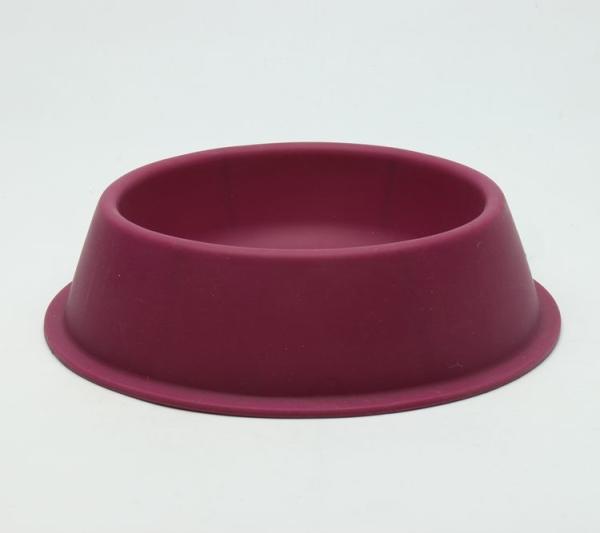 FDA Standard Red Plastic Pet Bowls / Dog Food And Water Bowl Food Grade