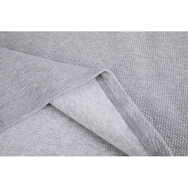 Micro-waffle Texture Quarter Zip Mock Neck Shirt with Relaxed Straight Fit for Multi-season Layering