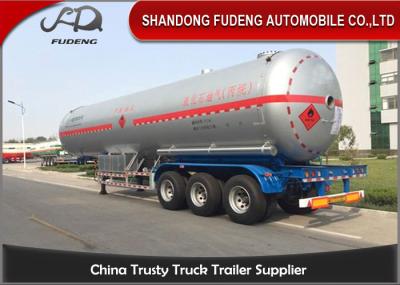 58800 Liters LPG Tank Trailer 40 Foot LPG Storage Tank Steel / Aluminum Material