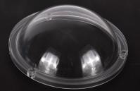 couverture en plastique transparente 91% Tranmittance de PC de lentille de lampe menée haute par baie de diamètre de 142MM
