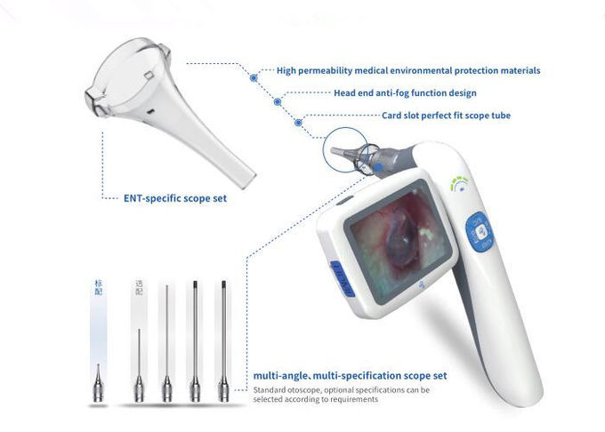 Otoscope цифров портативного ENT объема экономический Handheld видео- с микро- флэш-картой SD 32G
